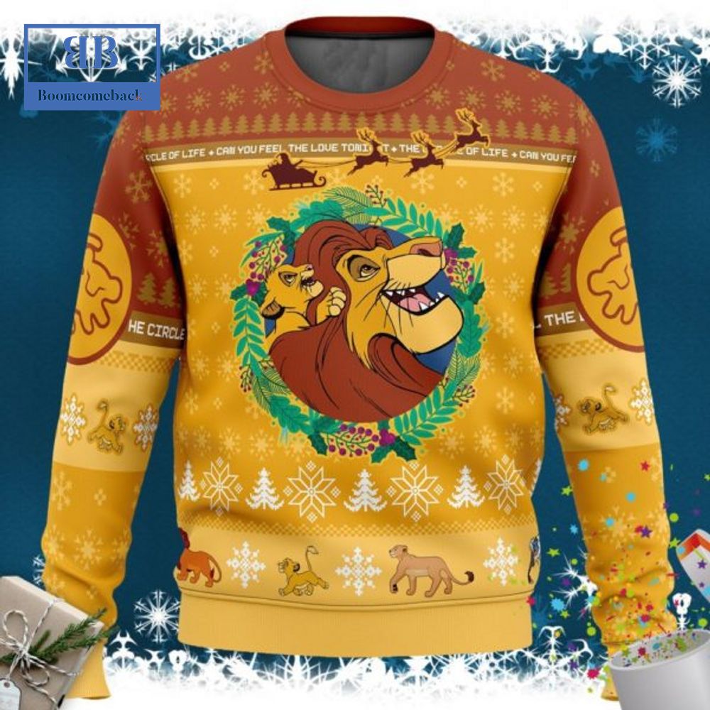 The Lion King Can You Feel The Love Tonight The Circle Of Life Ugly Christmas Sweater