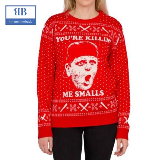 The Sandlot You’re Killing Me Smalls Red Ugly Christmas Sweater
