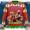 TMNT Leonardo Trying To Save Christmas Ugly Christmas Sweater
