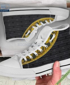 Versace Logo Pattern High Top Canvas Shoes Sneaker Style 10