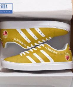 AS Monaco White Stripes Stan Smith Low Top Shoes