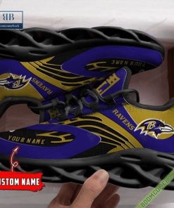 Baltimore Ravens Patriots Custom Name Air Max Running Shoes