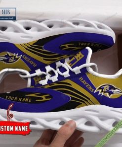 Baltimore Ravens Patriots Custom Name Air Max Running Shoes