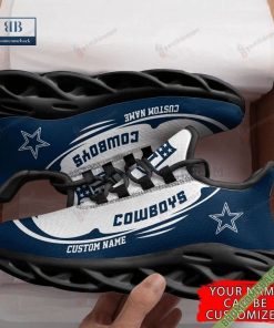 Dallas Cowboys Personalized NFL Team Running Max Soul Shoes 06