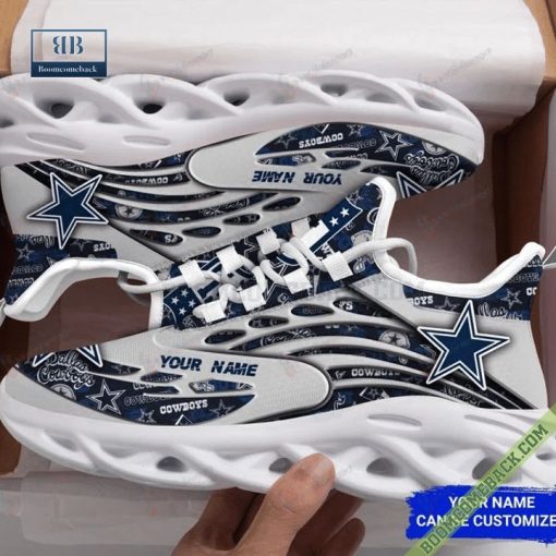 Dallas Cowboys Personalized NFL Team Running Max Soul Shoes 12
