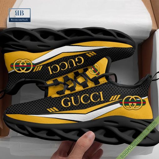 Gucci Black Yellow Max Soul Shoes Sneakers 2023