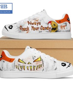 Halloween Pumpkin Always Check Your Candy Stan Smith Low Top Shoes