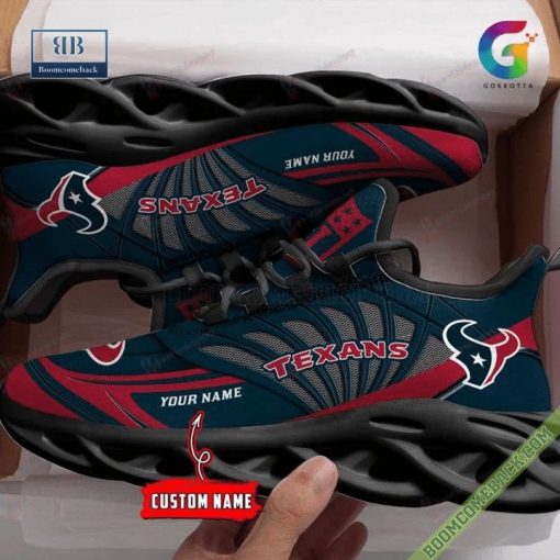 Houston Texans Custom Name Air Max Running Shoes