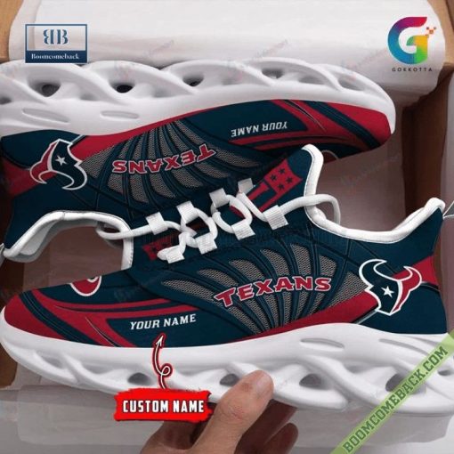 Houston Texans Custom Name Air Max Running Shoes