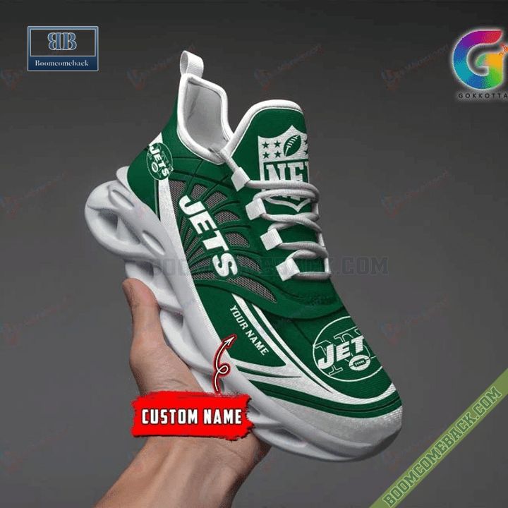 New York Jets Personalized Clunky Running Shoes