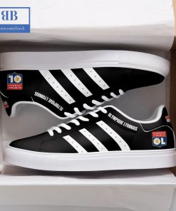 Olympique Lyonnais White Stripes Stan Smith Low Top Shoes
