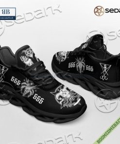 satan 666 satanic skull goat max soul sneaker shoes 13 H0FuA