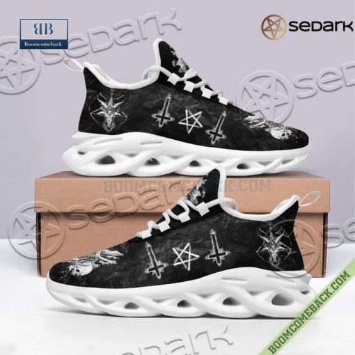 Satan Pentagram Inverted Cross Max Soul Sneaker Shoes