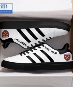 West Ham United FC Black Stripes Stan Smith Low Top Shoes