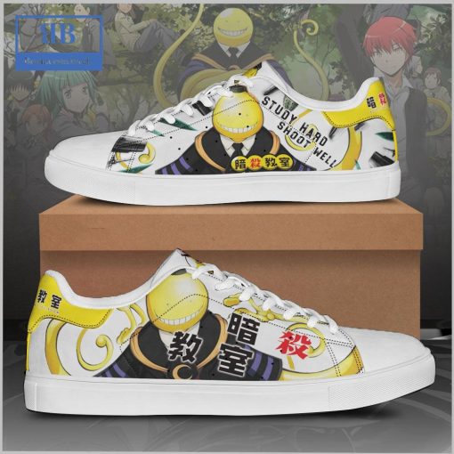 Assassination Classroom Korosensei Study Hard Shoot Well Stan Smith Low Top Shoes