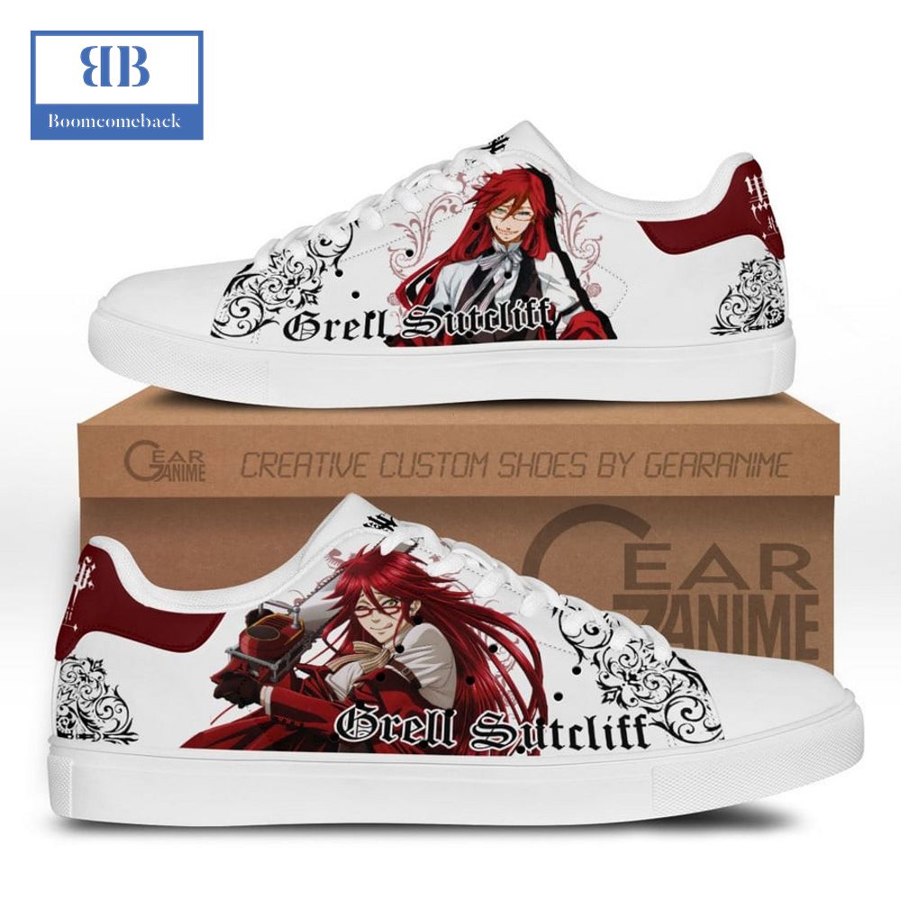 Black Butler Grell Sutcliff Stan Smith Low Top Shoes