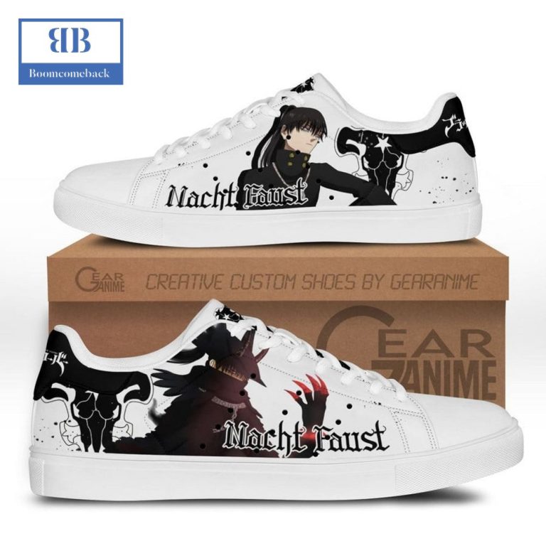 Black Clover Nacht Faust Smith Low Top Shoes