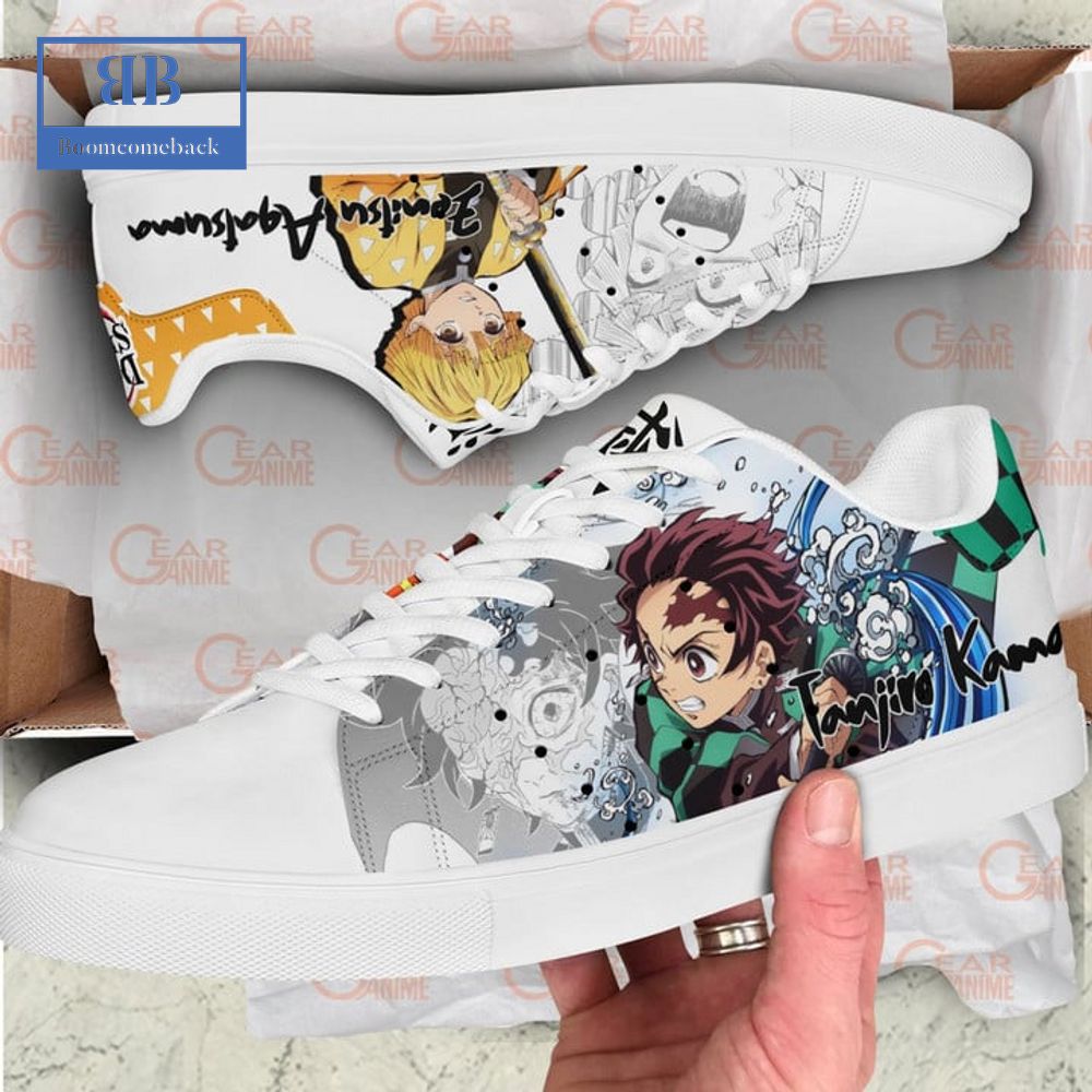 Demon Slayer Agatsuma Zenitsu Kamado Tanjiro Stan Smith Low Top Shoes Demon Slayer Agatsuma Zenitsu Kamado Tanjiro Stan Smith Low Top Shoes