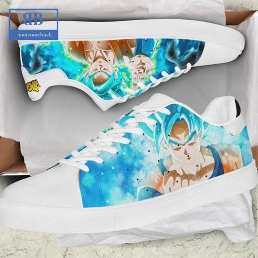 Dragon Ball Goku Super Saiyan Blue Stan Smith Low Top Shoes