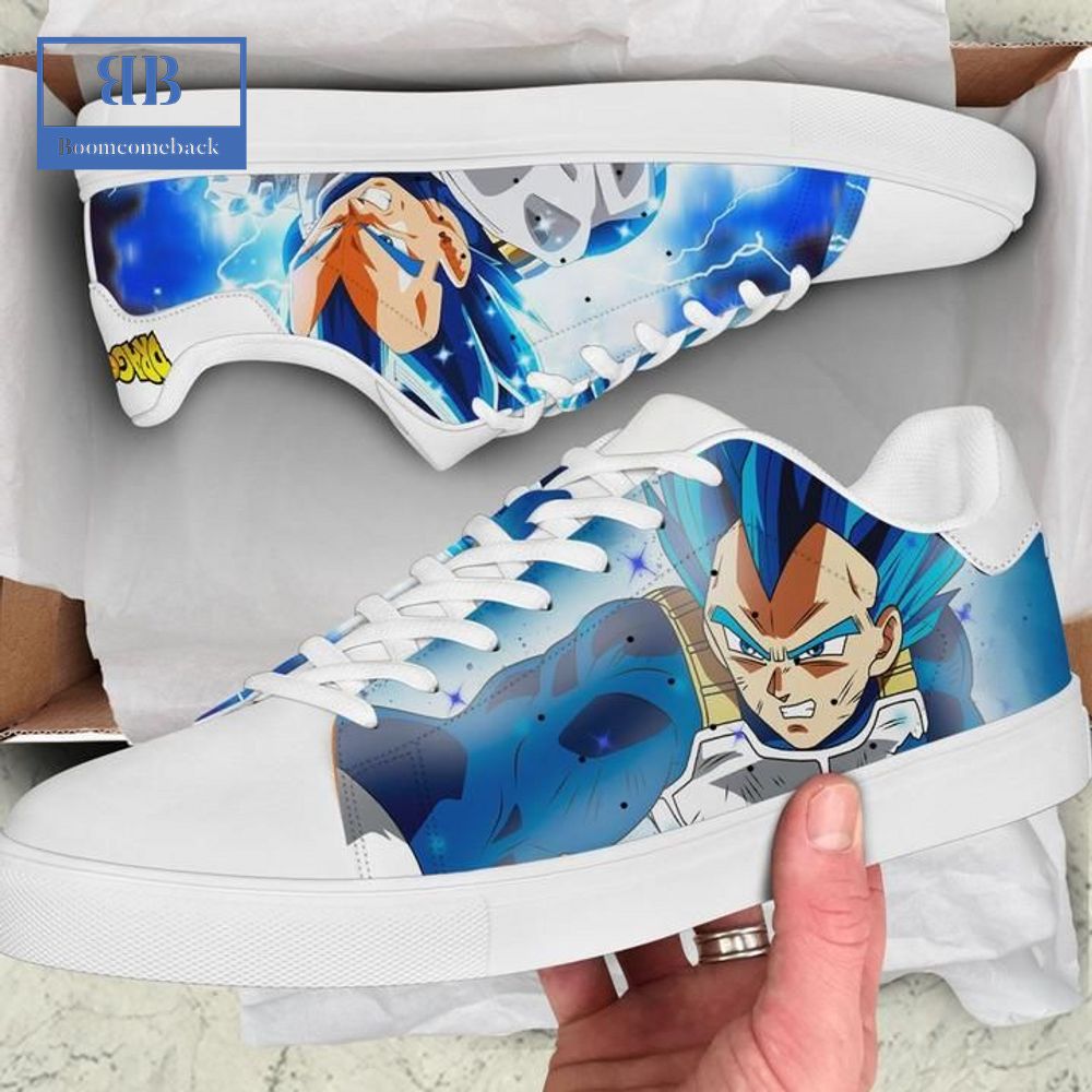 Dragon Ball Vegeta Super Saiyan Blue Ver 2 Stan Smith Low Top Shoes