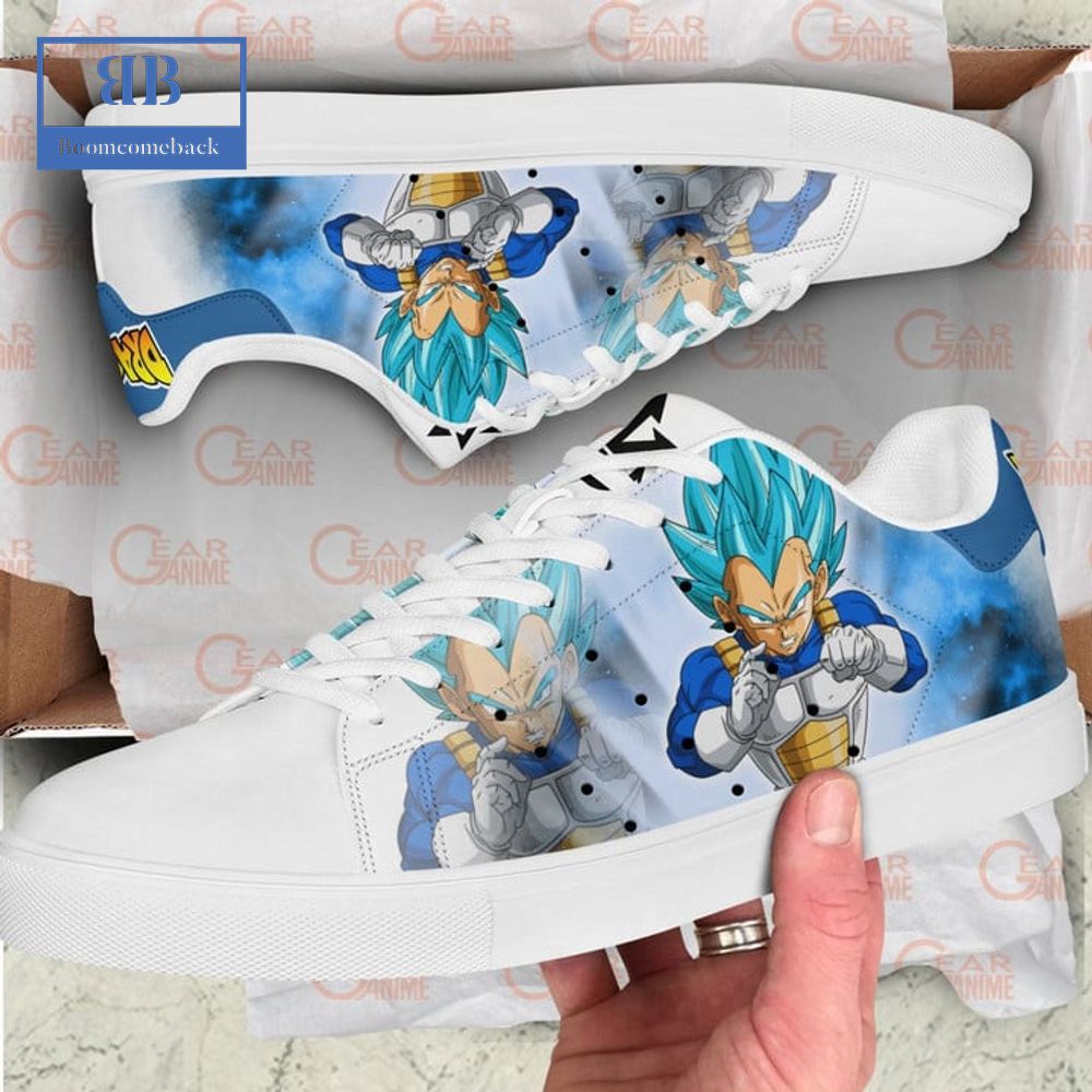 Dragon Ball Vegeta Super Saiyan Blue Ver 3 Stan Smith Low Top Shoes