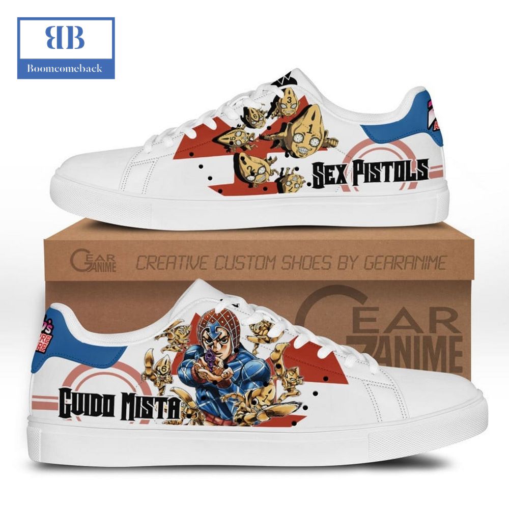 JoJo's Bizarre Adventure Guido Mista Sex Pistols Stan Smith Low Top Shoes -  Boomcomeback