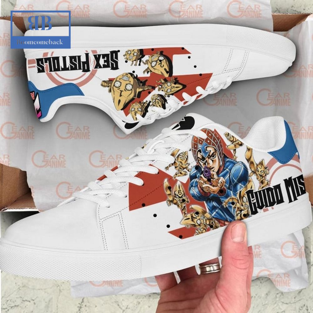 JoJo's Bizarre Adventure Guido Mista Sex Pistols Stan Smith Low Top Shoes -  Boomcomeback