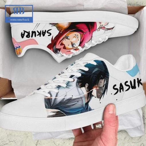 Naruto Sasuke And Sakura Stan Smith Low Top Shoes