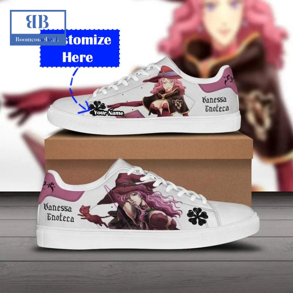 Personalized Name Black Clover Vanessa Enoteca Stan Smith Shoes