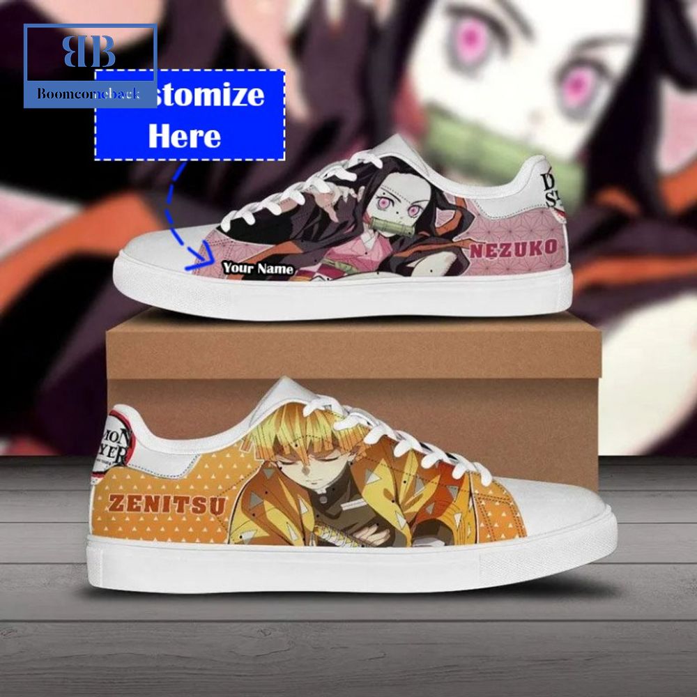 Personalized Name Demon Slayer Agatsuma Zenitsu Nezuko Kamado Stan Smith Shoes