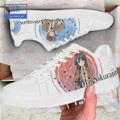 Bunny Girl Senpai Sakuta Azusagawa And Mai Sakurajima Stan Smith Low Top Shoes