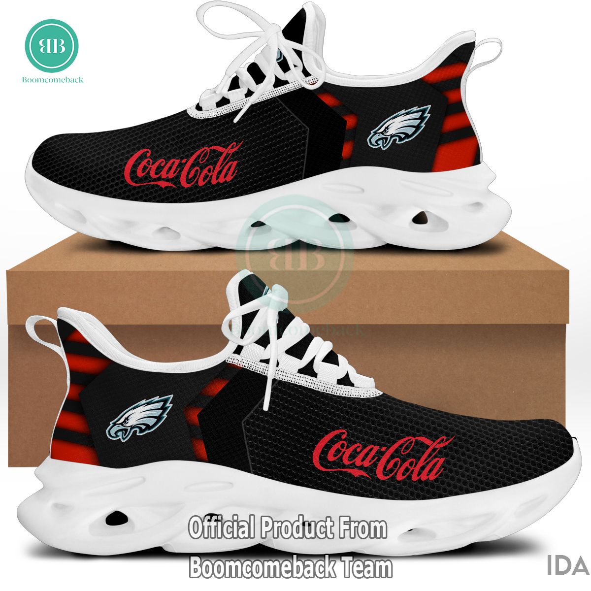 LIMITED DESIGN Coca-Cola Philadelphia Eagles NFL Max Soul Shoes
