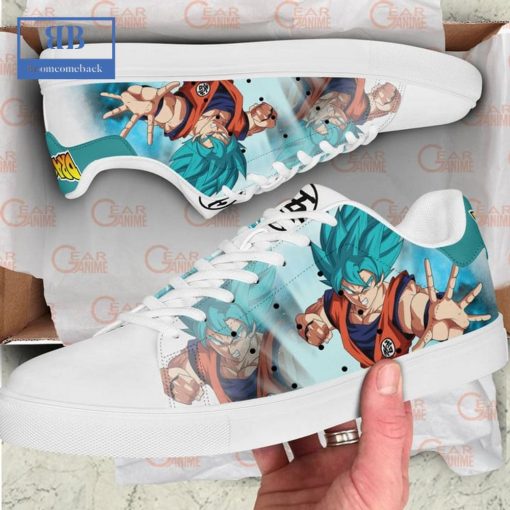Dragon Ball Goku Super Saiyan Blue Ver 3 Stan Smith Low Top Shoes