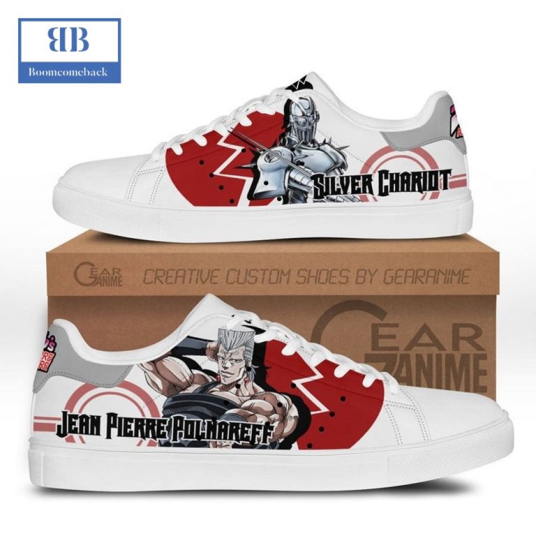 JoJo's Bizarre Adventure Jean Pierre Polnareff Silver Chariot Stan Smith Low Top Shoes