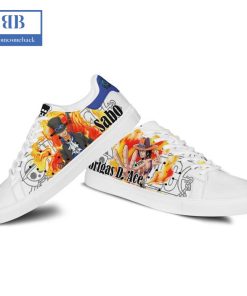One Piece Portgas D. Ace And Sabo Stan Smith Low Top Shoes