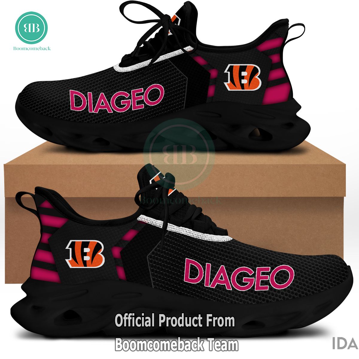 Cincinnati Bengals NFL Max Soul Shoes Men Women