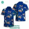Dr Seuss Cosset Carolina Panthers Logo Tropical Floral Hawaiian Shirt