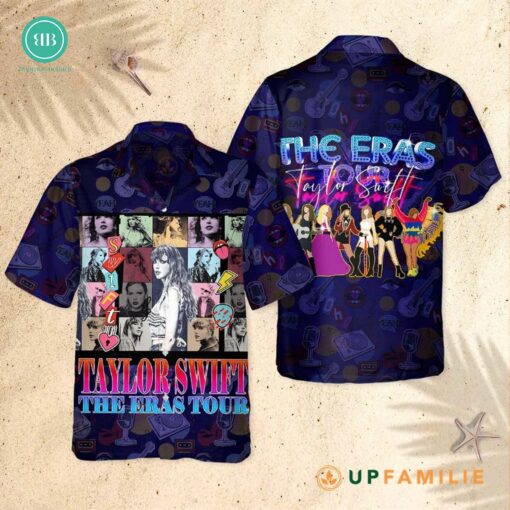 Taylor Swift The Eras Tour Style Retro 80s Hawaiian Shirt