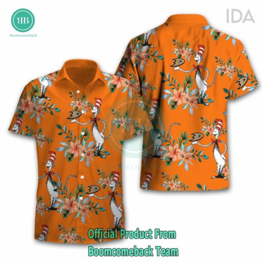Dr Seuss Cosset Anaheim Ducks Logo Tropical Floral Hawaiian Shirt