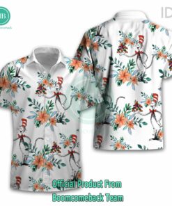 Dr Seuss Cosset Arizona Coyotes Logo Tropical Floral Hawaiian Shirt