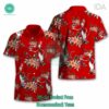 Dr Seuss Cosset Chicago Blackhawks Logo Tropical Floral Hawaiian Shirt