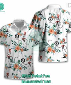 Dr Seuss Cosset Chicago White Sox Logo Tropical Floral Hawaiian Shirt