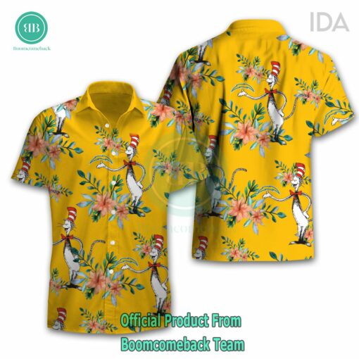 Dr Seuss Cosset Los Angeles Chargers Logo Tropical Floral Hawaiian Shirt