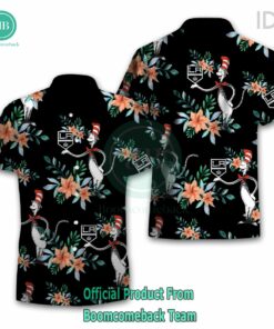 Dr Seuss Cosset Los Angeles Kings Logo Tropical Floral Hawaiian Shirt