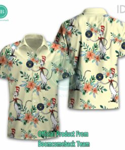 Dr Seuss Cosset Milwaukee Brewers Logo Tropical Floral Hawaiian Shirt