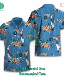 Dr Seuss Cosset Minnesota Timberwolves Logo Tropical Floral Hawaiian Shirt