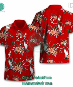 Dr Seuss Cosset New Jersey Devils Logo Tropical Floral Hawaiian Shirt