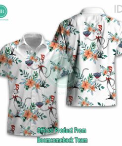 Dr Seuss Cosset New Orleans Pelicans Logo Tropical Floral Hawaiian Shirt