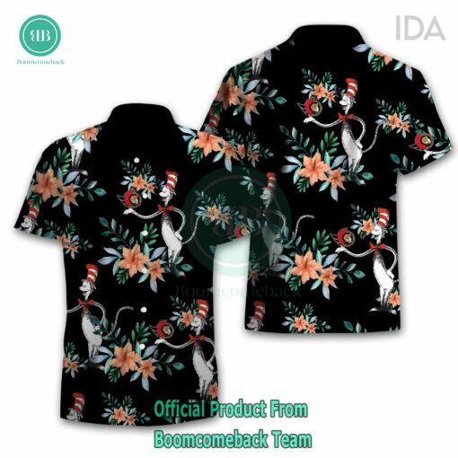 Dr Seuss Cosset Ottawa Senators Logo Tropical Floral Hawaiian Shirt