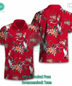 Dr Seuss Cosset Washington Capitals Logo Tropical Floral Hawaiian Shirt